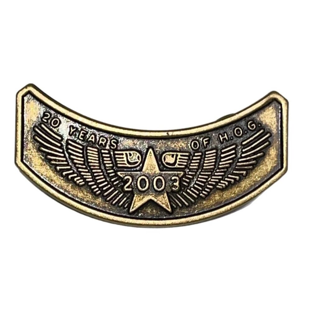 2003 Harley-Davidson HOG Club Lapel Pin "20 Years Of Hog"